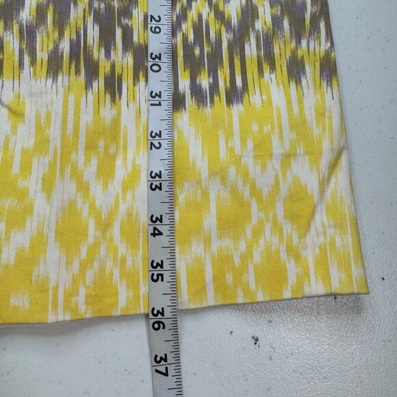 Adrianna Papell Ikat Print Sheath Dress Women's 6 Scoop Neck Career Feminine - Picture 12 of 13